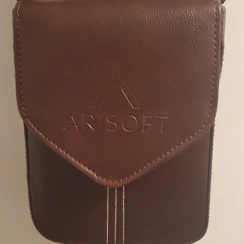 NWT-  Pramadda, Vegan leather,  unisex, body sling bag - Picture 3 of 16